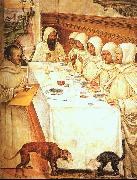 St.Benedict his Monks Eating in the Refectory, Giovanni Sodoma